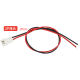 Conector f&ecirc;mea XH 2,54 mm 2 pinos ponta &uacute;nica com fio 1007 26 AWG 20 cm - Thumb - 1
