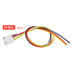 Conector JST XH 2,54 mm f&ecirc;mea 4 pinos com fio 1007 26AWG 20 cm