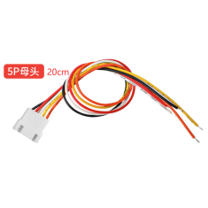 Conector JST XH 2,54 mm 5 pinos f&ecirc;mea, fio 1007 26 AWG, 20 cm