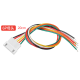 Conector f&ecirc;mea XH 2,54 mm 6 vias com cabo 26 AWG 20 cm (fio 1007) - Thumb - 1
