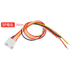Conector JST XH 2,54 mm 5 pinos f&ecirc;mea com cabo 1007 26 AWG 30 cm