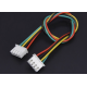 Cabo com conector JST XH 2,54 mm 4 pinos dupla cabe&ccedil;a mesmo sentido, fio 1007 26 AWG 10 cm - Thumb - 1