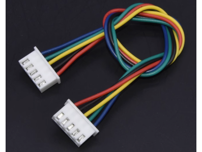 Conector JST XH 2,54 mm 5 pinos, dupla cabe&ccedil;a mesma dire&ccedil;&atilde;o, com cabo 26 AWG 15 cm (fio 1007) - Imagem 1