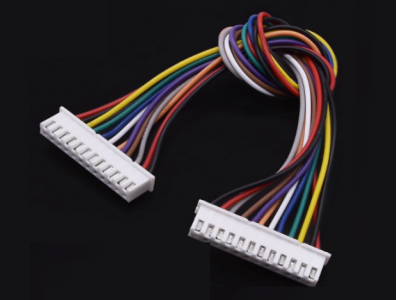 Conector XH 2,54 mm 12 pinos dupla cabe&ccedil;a mesma dire&ccedil;&atilde;o com fio 1007 26 AWG 15 cm - Imagem 1