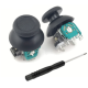 M&oacute;dulo joystick anal&oacute;gico 3D estilo PS4 potenci&ocirc;metro 2 thumbsticks pretos - Thumb - 1