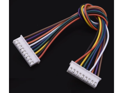 Conector XH 2,54 mm 9 pinos, dupla cabe&ccedil;a na mesma dire&ccedil;&atilde;o, cabo 1007 26 AWG 20 cm - Imagem 1