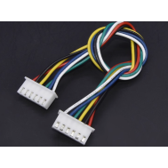 Conector XH 2,54 mm 6 pinos, dupla extremidade, mesmo sentido, fio 1007 26 AWG 30 cm