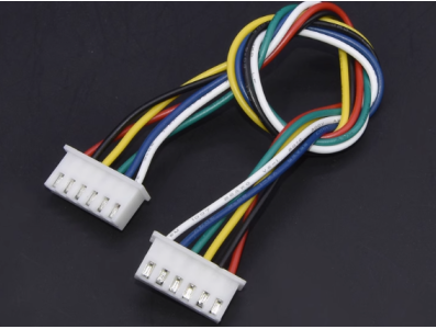 Conector XH 2,54 mm 6 pinos, dupla cabe&ccedil;a mesma dire&ccedil;&atilde;o, fio 1007 26 AWG 40 cm - Imagem 1