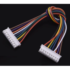 Conector XH 2,54 mm 9 pinos dupla extremidade mesma dire&ccedil;&atilde;o com fio 1007 26 AWG 40 cm