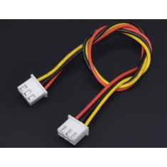Conector XH 2,54 mm 3 pinos dupla cabe&ccedil;a mesma dire&ccedil;&atilde;o, fio 26 AWG (1007) 50 cm