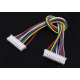 Conector XH 2,54 mm 10 pinos duplo na mesma dire&ccedil;&atilde;o, fio 1007 26AWG 50 cm - Thumb - 1