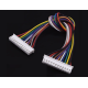 Conector JST XH 2,54 mm 12 pinos dupla cabe&ccedil;a mesma dire&ccedil;&atilde;o com fio 1007 26 AWG 60 cm - Thumb - 1