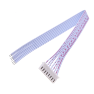 Conector f&ecirc;mea XH 2,54 mm 8 pinos com cabo 1007 26 AWG vermelho e branco 20 cm