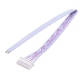 Conector f&ecirc;mea XH 2,54 mm 6 pinos com cabo 1007 26 AWG 30 cm, fios vermelho e branco - Thumb - 1