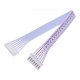 Conector macho XH 2,54 mm 7 pinos de dupla cabe&ccedil;a mesma dire&ccedil;&atilde;o com fios 1007 26 AWG vermelho e branco 30 cm - Thumb - 1
