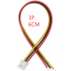 Conector PH 2.0 mm macho 3 pinos com fio 1007 26AWG 6 cm - Thumb - 1