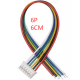 Conector PH 2,0 mm macho 6 pinos com cabo 1007 26 AWG 6 cm - Thumb - 1