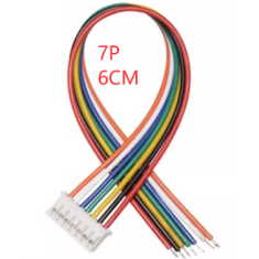 Conector PH 2,0 mm macho 7 pinos com cabo 1007 26AWG 6 cm