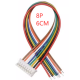Conector PH 2,0 mm macho 8 pinos com fio 1007 26 AWG 6 cm - Thumb - 1