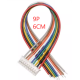 Conector PH 2,0 mm macho 9 pinos cabe&ccedil;a &uacute;nica com fio 1007 26 AWG 6 cm - Thumb - 1