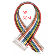 Conector PH 2,0 mm macho 9 pinos cabe&ccedil;a &uacute;nica com fio 1007 26 AWG 6 cm