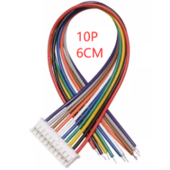 Conector macho PH 2,0 mm 10 pinos com fio 1007 26 AWG 6 cm