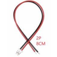 Conector PH 2,0 mm 2 pinos macho de extremidade &uacute;nica com fio 1007 26AWG 8 cm
