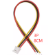 Conector macho PH 2.0 mm 3 pinos com fio 1007 26 AWG de 8 cm - Thumb - 1
