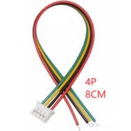 Conector plug macho PH 2,0 mm 4 pinos com fio 1007 26 AWG 8 cm