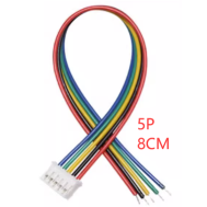 Conector PH 2,0 mm 5 pinos macho com cabo 1007 26AWG de 8 cm