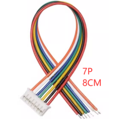 Conector macho PH 2,0 mm 7 pinos com fio 1007 26 AWG 8 cm