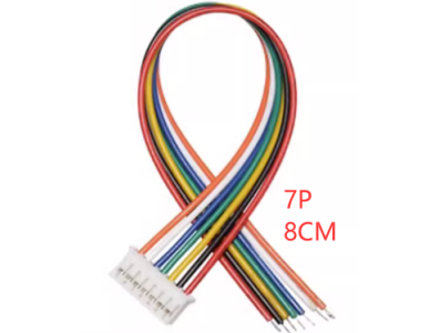 Conector macho PH 2,0 mm 7 pinos com fio 1007 26 AWG 8 cm - Imagem 1