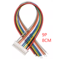 Conector PH 2.0mm macho 9 pinos com fio 1007 26AWG 8 cm