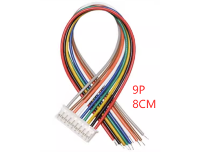 Conector PH 2.0mm macho 9 pinos com fio 1007 26AWG 8 cm - Imagem 1