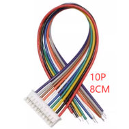 Conector PH 2.0 mm 10 pinos macho com cabo 1007 26 AWG 8 cm