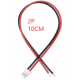 Conector PH 2.0 mm 2 pinos macho cabe&ccedil;a &uacute;nica com fio 1007 26 AWG 10 cm - Thumb - 1