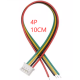 Conector macho PH 2.0 mm 4 pinos com fio 1007 26 AWG 10 cm - Thumb - 1