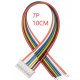 Conector macho PH 2,0 mm 7 pinos com fio 1007 26 AWG 10 cm - Thumb - 1
