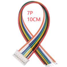 Conector macho PH 2,0 mm 7 pinos com fio 1007 26 AWG 10 cm