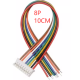 Conector JST PH 2,0 mm macho 8 pinos com cabo 1007 26 AWG 10 cm - Thumb - 1