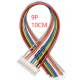 Conector PH 2,0 mm macho 9 pinos com fio 1007 26 AWG 10 cm - Thumb - 1