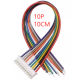 Conector PH 2,0 mm macho 10 pinos com cabo 1007 26 AWG 10 cm - Thumb - 1