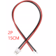 Conector PH 2,0 mm 2 pinos macho com fio 1007 26 AWG 15 cm - Thumb - 1