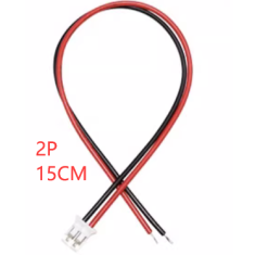 Conector PH 2,0 mm 2 pinos macho com fio 1007 26 AWG 15 cm