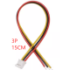 Conector macho PH 2,0 mm 3 pinos com fio 1007 26 AWG 15 cm - Thumb - 1