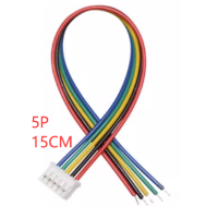 Conector PH 2,0 mm macho 5 pinos com fio 1007 26 AWG 15 cm