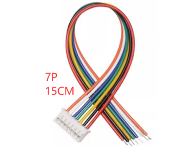 Conector PH 2.0 mm macho 7 pinos com fio 1007 26 AWG 15 cm - Imagem 1