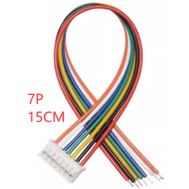 Conector PH 2.0 mm macho 7 pinos com fio 1007 26 AWG 15 cm