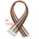 Conector PH 2,0 mm macho 8 pinos com fio 1007 26 AWG de 15 cm - Thumb - 1