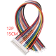 Conector PH 2,0 mm 12 pinos macho de extremidade &uacute;nica com fio 1007 26AWG 15 cm - Thumb - 1